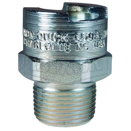 Dixon Dix-Lock N Series Bowes Interchange Male Quick Disconnect Coupler, 3/4-14 Nominal, 500 psi Pressure 4NM6-S